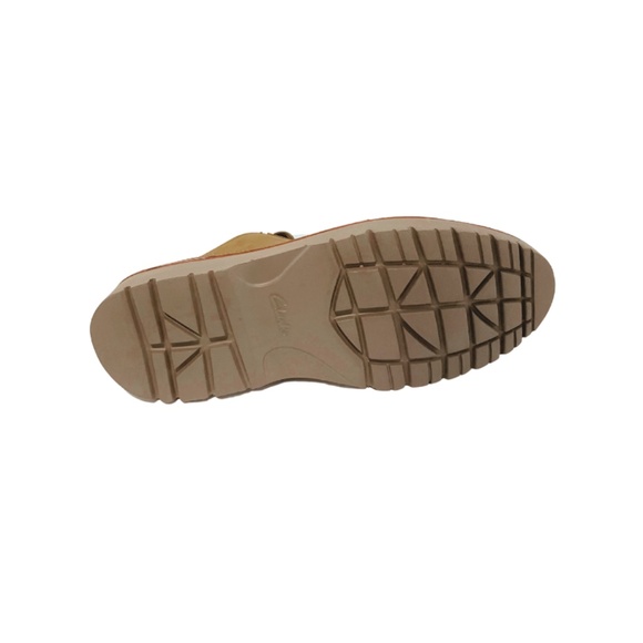 Mens Clarks Vargo Plain Toe Oxford in Dark Tan Leather. 26136676 main image 5